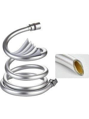 Valor Smartizi Ultra Dayanıklı Gri Duş Spirali (150 Cm) - Patlamaya ve Kırılmaya Karşı Dirençli Esnek Pvc