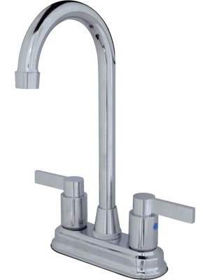 Valor Kingston Brass KB8491NDL Nuvofusion Bar Musluk, 10,5 cm Emzikli Erişim, Parlak Krom