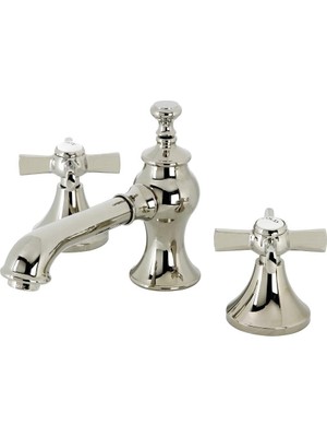 Valor Kingston Brass KC7066ZX Millennium 8" Geniş Lavabo Musluğu, Pirinç Açılır Kaplama, Cilalı Nikel, 5-