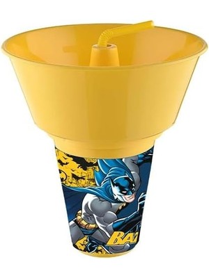 Valor Batman Lisanslı Cips ve Mısır Kovalı Pipetli Bardak