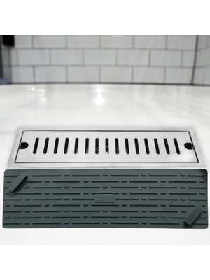 Valor Ti̇neke Siyah Renk Uzun Model Kötü Koku Önleyici Silikon Mat Banyo Mutfak Lavabo Balkon Gider Tıpası