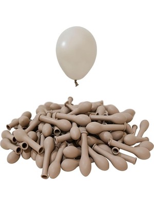 Valor 5 Inç Kum Bej Mini Balon 10 Adet