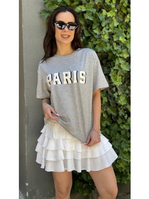 Leilaa Paris Baskılı T-Shirt