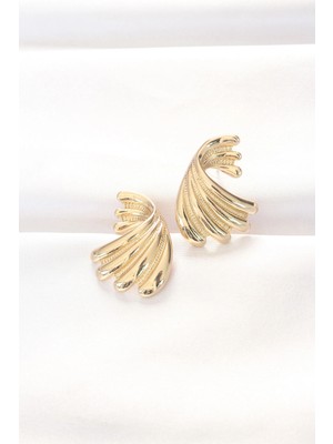 Armüz Pirinç Gold Renk Küpe