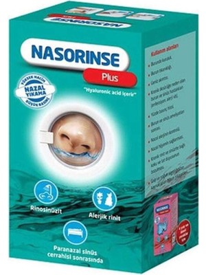 Valor Abfen Nasorinse Plus Hyalunorik Asi̇t Içeren Yüksek Haci̇m Düşük Basinçli Nazal Duş (25 Poşetli)