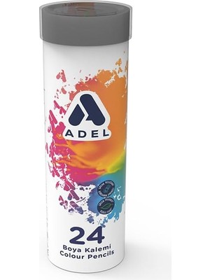 Valor Adel Metal Tüp Boya Kalemi, 24 Renk, Tam Boy, Parlak ve Canlı Renkler, Kolay Açılır, Kaliteli Minel