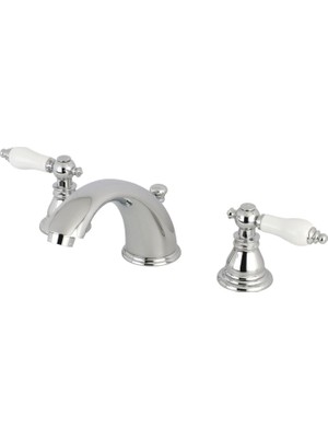 Valor Kingston Brass KB961APL American Patriot 20 cm Geniş Lavabo Bataryası Perakende Pop-Up, Cilalı Krom