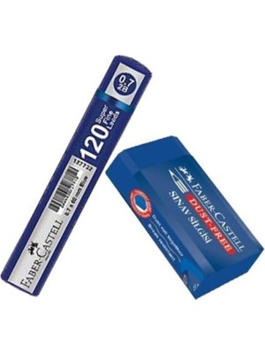 Valor Faber Castell Faber Sınav Seti - Sınav Silgisi + 120'LI 0.7mm Kalem Ucu Mavi
