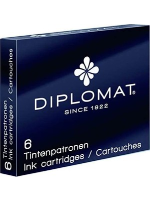 Valor Diplomat Dolma Kalem Kartuşu 6lı Siyah D10275204