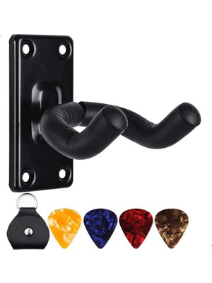 Valor Xspring Gitar Tutucu, Gitar Duvara Montajlı Gitar Rafı, 4pcs Pick ile Gitar Askı Rafı, Gitar Duvara