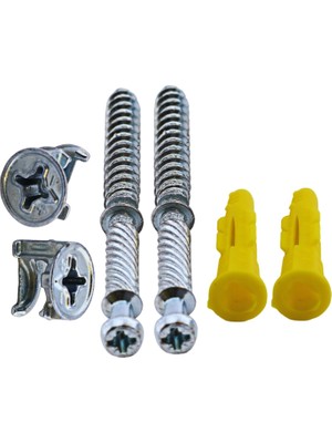Valor BADEM10 Mi-Fiks Kolay Montaj Gizli Raf Tutucu Taşıyıcı Set 8 cm