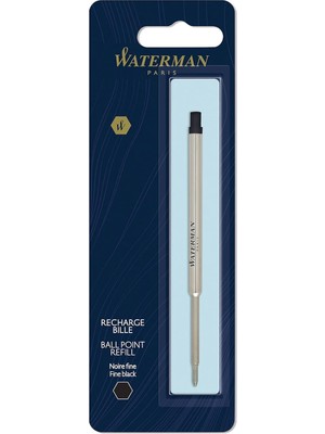 Valor Waterman Tükenmez Kalem Refill, Tekli Blister, Fine (F) Uç, Siyah - 1964017