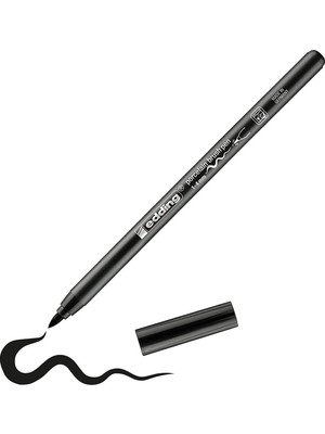 Valor Edding 4200 Fırça Uçlu Porselen Kalemi - Siyah - 1 Kalem - Fırça Ucu 1-4 mm