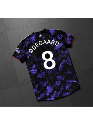Breathless Arsenal 2023/24 Yeni Sezon Ødegaard Özel Konsept Forması (Mor)
