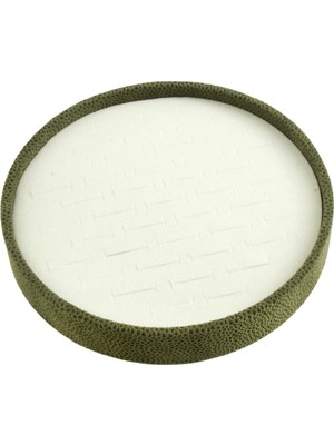 Zero Land Aconcept Yuvarlak Ahşap Anfora Kumaş Yüzüklük 20 Cm-Yeşil