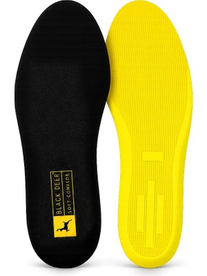 1001 Hyper Boost Technology X15 Soft Comfort Siyah-Sarı Ergonomik Konforlu Rahat Yumuşak Tabanlık Siya