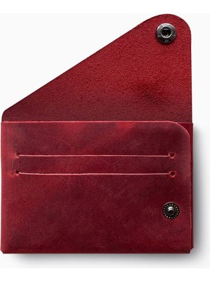 1001 Modica® Vista - Hakiki Deri Unisex Natürel Minimal Cüzdan
