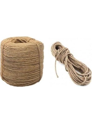 1001 Benim Marifetlerim - Natürel Halat Urgan Ip 4 mm 10 Metre