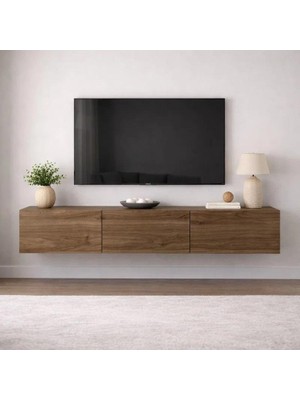 Joy Mob Beliz Tv Ünitesi Tv Sehpası Alt Modül 200 cm Ceviz Mdf