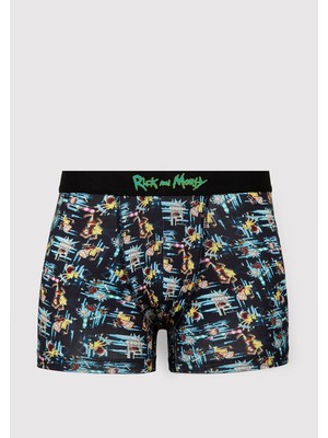 Mavi Rick And Morty Baskılı Lacivert Boxer 0912454-30217