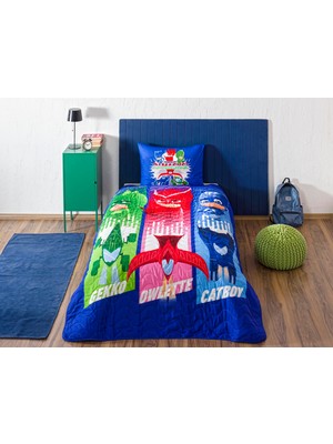 1001 Pj Masks Power Up Standart Pamuk-Polyester Nevresim Takımı, Çok Renkli, Tek Kişilik