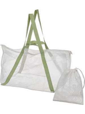 1001 Dajlien Çanta, Beyaz, 50X36X39 Cm/40 Lt Plaj Spor Çantası 38798792871