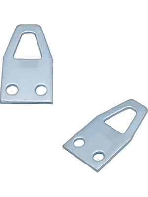 1001 Mr.bracket 10 Ad. Tablo Kancası Düz Model - Metal Çerçeve Askısı Aparatı - Vidalı Fotoğraf