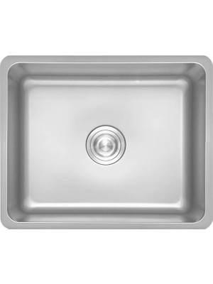 1001 Venüs 3049 Kompakt Tek Gözlü Mutfak Evyesi 304 Paslanmaz Çelik 49X44 cm Platinum Stain Inox