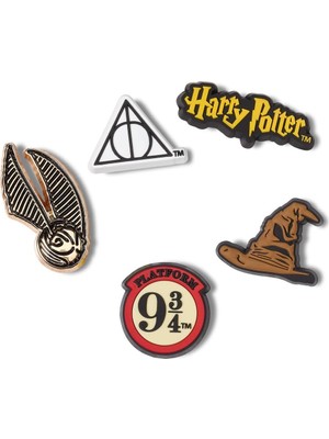 1001 Jibbitz Unisex Yetişkin Harry Potter Ayakkabı Süsü 5li Paket Tek Beden