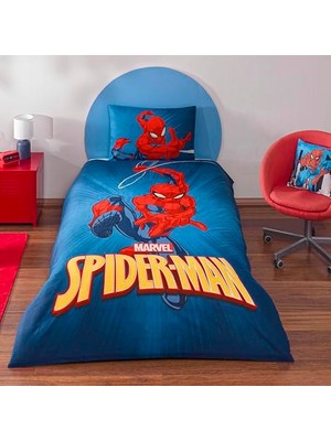 1001 Spiderman Classical Tek Kişilik Pamuk Nevresim Takımı