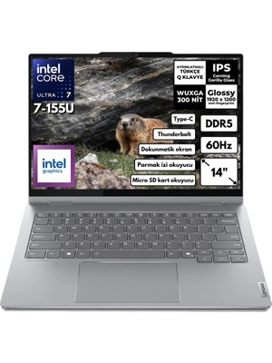 1001 Thinkbook 14 G4 Iml 21MX002VTR Ultra 7 155U 16 GB 512 GB SSD Intel Graphics 14" Wuxga Freedos