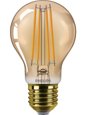 1001 Ledclassic E27 Lamba, Altın, 40 W Yerine Geçer, Sıcak Beyaz (1800 Kelvin), Dekoratif Lamba