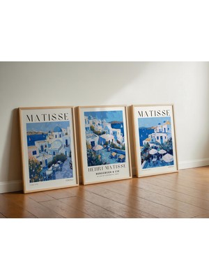 1001 Matisse 3'lü Çerçevesiz Poster, Modern Dekoratif Çerçevesiz Poster, Tablo (3matisse3, 50 x 70)