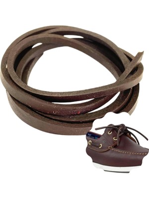 1001 Gerçek Deri Bağcık 150 Cm-1 Adet, Nubuk Timberland Dexter Vb. Ayakkabılara Uyumlu Loafer ve Mako
