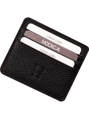 1001 Modica® Ariza - Hakiki Deri Ince Kartlık