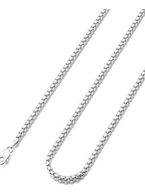 1001 Aee® Erkek Çelik Kolye Paslanmaz Gümüş Renk Iç Içe Geçmeli 3/4/5mm Arnavut Örme Asansör