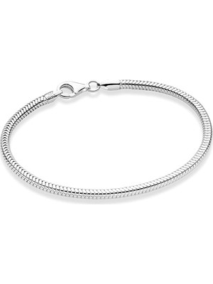 1001 Aee® Unisex Çelik Bileklik Italyan Halat Yılan Charm Takılabilir Erkek ve Kadın Bileklik