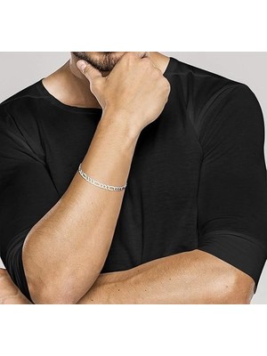 1001 Aee® Erkek Kolye Bileklik Seti - Paslanmaz Çelik - 60CM 4mm - Şavin Kuşgözü Unisex Kadın Koly