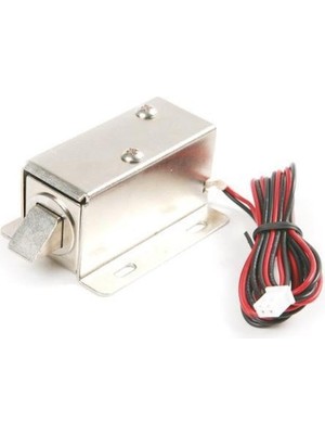 1001 12V Dc 0.6A 7.5W Solenoid (Elektronik Kapı Kilidi Için Düz Kilit)