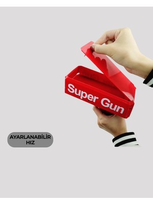 Zenviaa Mey Ithalat® Dolar Boyutunda Kâğıt Atışı Yapan Pil ile Çalışan Oyuncak Tabanca Zn