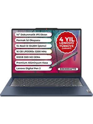 1001 Ideapad 5 14IRH9 | I5-13420H 16 GB Ddr5 Ram | 512 GB SSD | UHD Graphics | 14" Wuxga (1920X1200) Ips,