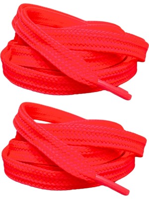 1001 Exclusive 120 cm Yassı Spor Ayakkabı Bağcığı, Çift Katmanlı Örgülü Sneakers Bağcık, 1 �