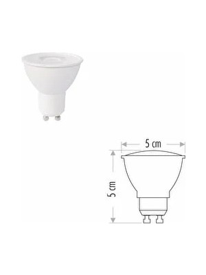 CATEKSSS 7 Watt GU10 Duylu LED Çanak Ampul CT-4215 3200K (Gün Işığı)