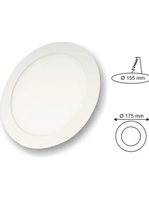 CATEKSSS CT-5147 12W LED Panel Gün Işığı