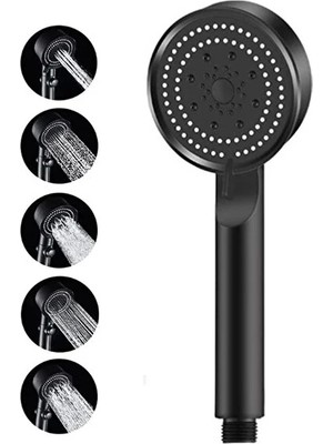 CATEKSSS Paris Siyah El Duşu Handshower Plastik