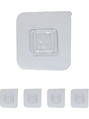 CATEKSSS Yedek Yapıştırıcı Sticker Duvar Yapışkan Sihirli Banyo Düzenleyici Yedek Yapıştırıcısı 4 Adet Turunc