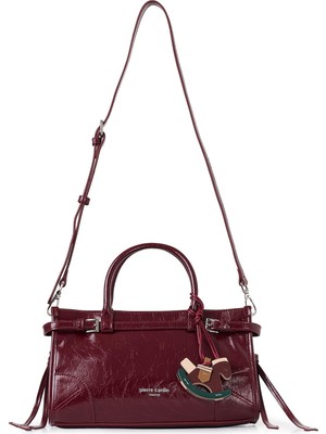 1001 Suni Deri Polyester, Koyu Kırmızı, 29X17X11