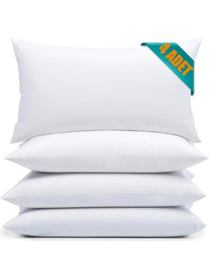 1001 4 Adet Boncuk Silikon Yastik 900 Gram Antialerjik 50X70 cm Otel Kalitesi