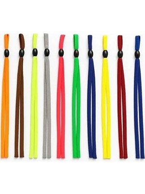 1001 10 Adet Ince Karışık Renkli Ayarlanabilir Spor Gözlük ve Sporcu Ipi