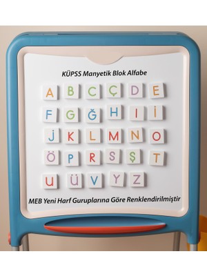 1001 Manyetik Renkli Harf Blokları - Alfabe - Meb Yeni Harf Gruplarına Göre - Harf Magnet